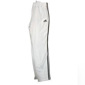 Men white Addidas tracksuit jogger pants